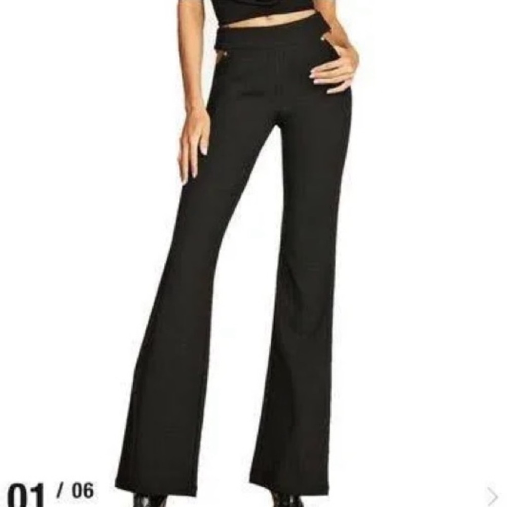 I.AM.GIA High-Waist Black Flared Pants